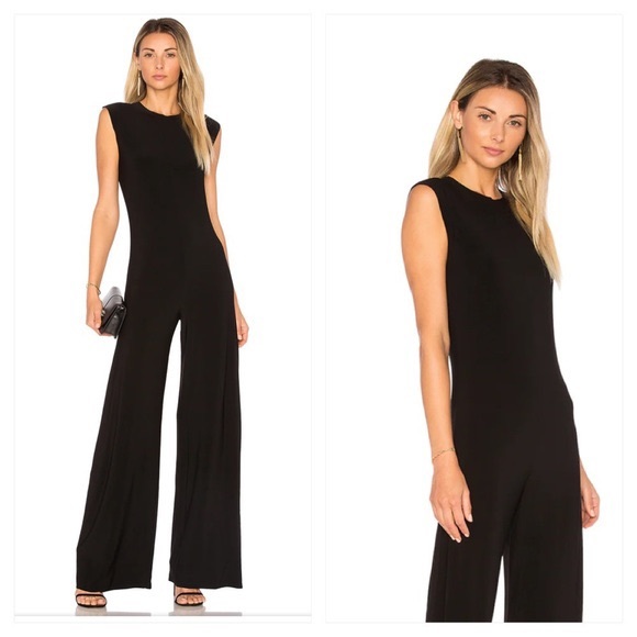 Norma Kamali Drop shoulder Jumpsuit black - Picture 3 of 11
